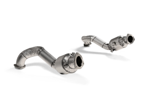Akrapovic Link Pipe Set (Titanium). Porsche 718 Cayman GT4 RS / Boxster Spyder RS - L-PO/T/17, 9GT254350B, 9GT254350C, 9GT254351B, 9GT254351C - L-PO/T/17