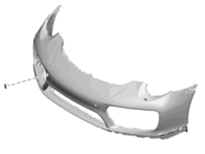 Front bumper. Porsche 991.2 Turbo  2017>> - 99150591200, 99150591201