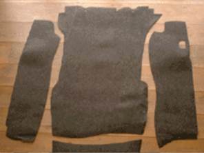 Trunk Carpet Set. Porsche 911 1969-73 (LWB)