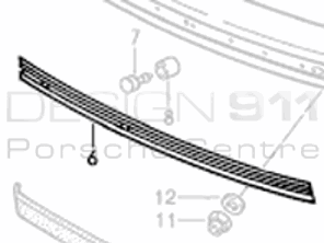 Impact Rubber Plastic Inlay. Porsche 911 - 91150514902