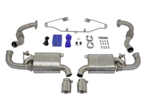 Exhaust Muffler / Silencer Sports VALVETRONIC DesignTek for Porsche 981 Boxster & Cayman 2012-2016 - 98104420003, 98104420001, 98104420002, 9810442000