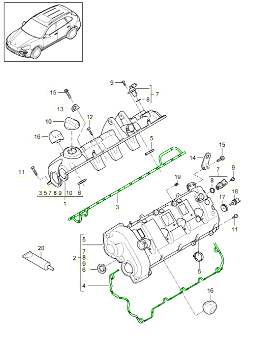 Buy Porsche Cayenne MK3 (958) 20102017 Cayenne Turbo V8 4.8L Petrol