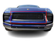 Front bumper stainless steel centre Upper grille ZunSport. Porsche Macan / S / GTS Facelift - ZPR81121, ZPR81121B, ZPR81121, ZPR81121B