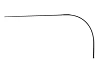 Guide tube for bonnet release cable. Porsche 911  63-89 - 91150218100, 91150218100, 91150218100GRV - 1670750200