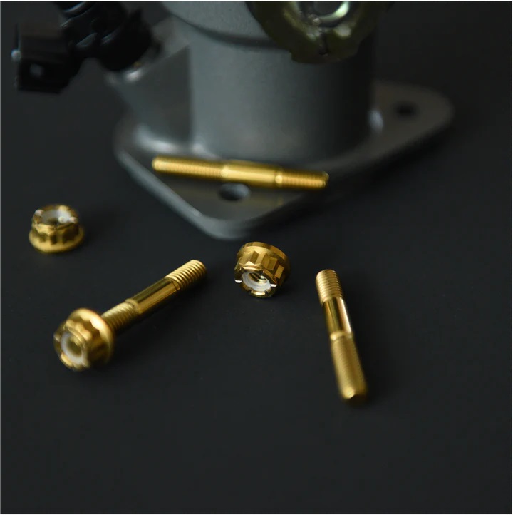 inlet manifold head stud in titanium. Porsche 911 SLTiIn1 Design 911