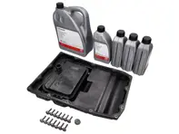 Gearbox oil pan filter and oil kit. Porsche 970 Panamera PDK - 97032102500, 97032180900, 00004330573, 00004330624, 95830054000
