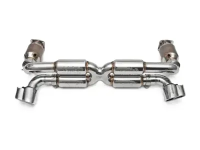 Fabspeed 70mm Supersport X- Pipe Exhaust System. Porsche 996 GT2 (2001-2005) - 99611198775, 99611198777 - FS.POR.996GT2.SSX