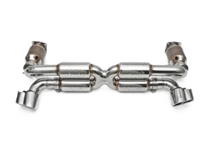 Fabspeed 70mm Supersport X- Pipe Exhaust System. Porsche 996 GT2 (2001-2005) - 99611198775, 99611198777 - FS.POR.996GT2.SSX