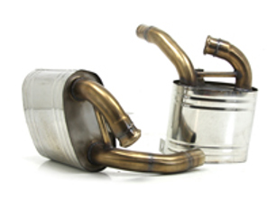 Used Exhaust Muffler / Silencer Sports SUPREMACY. DesignTek for Porsche 996