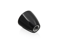 Button for seat backrest adjustment, Black. Porsche 356B / 356C - 64452171500
