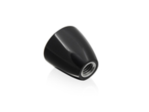 Button for seat backrest adjustment, Black. Porsche 356B / 356C - 64452171500