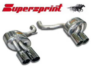Exhaust Muffler / Silencer Rear 'Power Loop' . Porsche Panamera Turbo 4.8L  Supersprint - 247146, 247126
