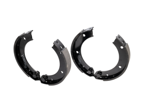 Handbrake shoes, Set of 4. Porsche 911 1965-68 / 356B / 356C - 90135290613, 90135290614, PCG90120971, 	90135209710 - PS8532, 911419/00, 1663900410, BP PS8532
