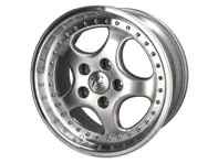 18' KT2 Split Rim Look Alloy Wheel 8.5J ET52 - Silver finish Porsche PCD5/130 - KT2S018, KT2S01808552, KT2S01809552