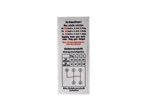 Windscreen decal Shift pattern . Porsche 356 Pre-A / 356A T1 - 64470154300