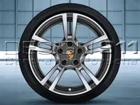 19' Turbo II Alloy Wheels & Tyres Original Porsche for 997.2 C4 / C4S - 99704460285, 99704460286, 99704460385, 99704460386