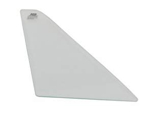 Front 1/4 window glass, Clear. Porsche 911 / 964 TARGA - 91154250440, 91154250340