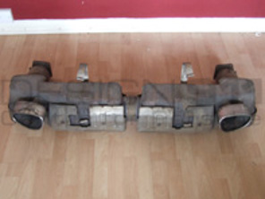 Genuine Porsche 911/996 Turbo Exhaust muffler with catalyists - 99611102776, 996.111.027.76