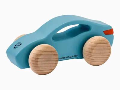 Wooden Toy Car - Taycan. Available in Two Colours - WAP0407000PHZA, WAP0406240SHAT, WAP0406230SHAS, WAP0406220RHZA, WAP0406210RCAY, WAP0400150NLRT, WAP0400100NRTR, WAP0400020L0EF