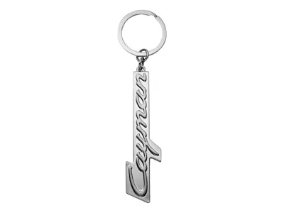 Porsche Key Ring With Cayman Lettering, Silver. - WAP0500350SCAY