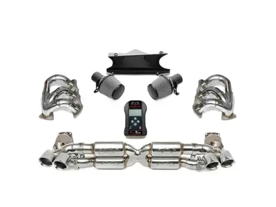 Fabspeed Supersport Performance Exhaust Package STREET Polished Stainless Steel. Porsche 997.2 Turbo / Turbo S - FSPOR9972TSHDR, FSPOR9972TQDTP, FSPOR9972TCOMPAI, FSPOR9972TET, FSPOR9972TSSRXP, FSPOR9972TCB