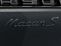 Rear badge MACAN S, primed. Porsche Macan II / Macan II S - 95B04481571G2X, 95B04481571