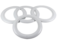 14' Wheel cover set, White. Porsche 356 - AC601214A, 8160300410