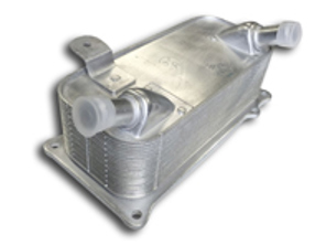 Radiator oil cooler on engine. Porsche 957 Cayenne - 94810727103, 94810727102, 31318
