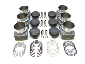 Piston & Cylinder Engine Set. Porsche 964 NA 3.6L to 3.8L (Ø109mm cyl.) - PS102-018, PP102-011, PC102-001