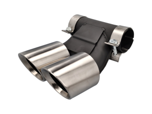 DesignTek Exhaust tail pipes brushed finish for Porsche 982 / 982C - 982251187H, 982251187N, 982251187L, 982251187R, 982251187G, 982251187J, 982251187Q, 982251187K, 982251187P