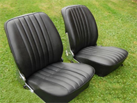 Front seat restoration kit (2 seats). Porsche 356 1959-65 - 644521BK