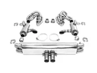 CARGRAPHIC GT Sport Exhaust System Backdate With ID42 GT Manifold Set, With Heating, No Valves GT3 Look. Porsche 964 Carrera 2/4/RS - 96411104504, 96411104605, 96411104502, 96421103905, 96421103932, 96421104004