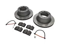 Rear brake pads and brake disc package. Porsche 944 S2 3.0L 16V 1989-91 Sebro - 95135204105, 94461236502, 96435193903, 95135193908, 95135204102