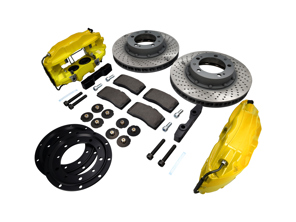 Brake Caliper & Disc 'Big Yellows' Front Upgrade Kit for Porsche 911 69-73 - FVD351964499ALU