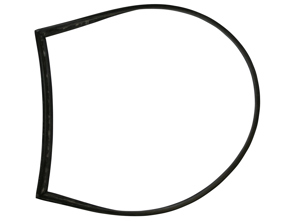 Rear 1/4 window seal (inner). Porsche 356 COUPE - 64454390500, 64454390300, 64454390400 - 356100, 356101, 1686000370, 1686000380