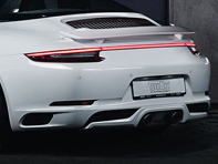 TechArt rear diffuser add-on section. Porsche 991.2 - 091.100.500.009, 091.121.500.009G, 091.121.500.009