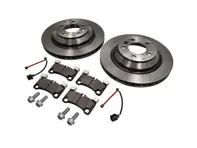 Rear brake pads and brake disc package. Porsche Cayenne 957 TURBO - 95835240150, 95535293966