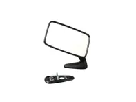 Door Mirror Rectangle in Black. LARGE. Porsche 911 1974-77 - 91173101407, 91173101307, 91173101301, 91173101410, 91173101310 - MRS11.1.103 R, MRS11.1.103 L