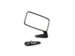 Door Mirror Rectangle in Black. LARGE. Porsche 911 1974-77 - 91173101407, 91173101307, 91173101301, 91173101410, 91173101310 - MRS11.1.103 R, MRS11.1.103 L