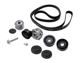 Drive Belt and Pulley Kit. Porsche 95B.1 Macan Diesel 3.0L 2014-18 - 958903137, 95510211801, 95510211921, 958903133, 94660395500/1