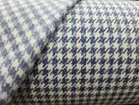 Pepita Porsche Houndstooth classic fabric, Blue / White