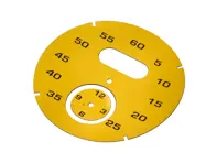 Sport chrono instrument face, Speed Yellow. Porsche 997 / 991 / Boxster / Cayman / Panamera - 97641997051