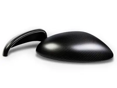 TechArt carbon fibre door mirror covers, LHD. Porsche 718 Boxster and Cayman - 082.121.320.009G, 082.121.320.009M, 982858653G2X, 982858654G2X, 982858653AG2X, 982858654AG2X