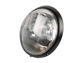 Headlamp, black rim. Porsche 911 1969-86 (non leveling type) LHD CARS - 91163111302, 911.631.113.02 - EP092822, 1695100200