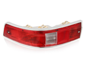 Rear indicator unit & lens in metal (SWB). Porsche 911/912 1963-68 USA - 90163140401, 90163140301