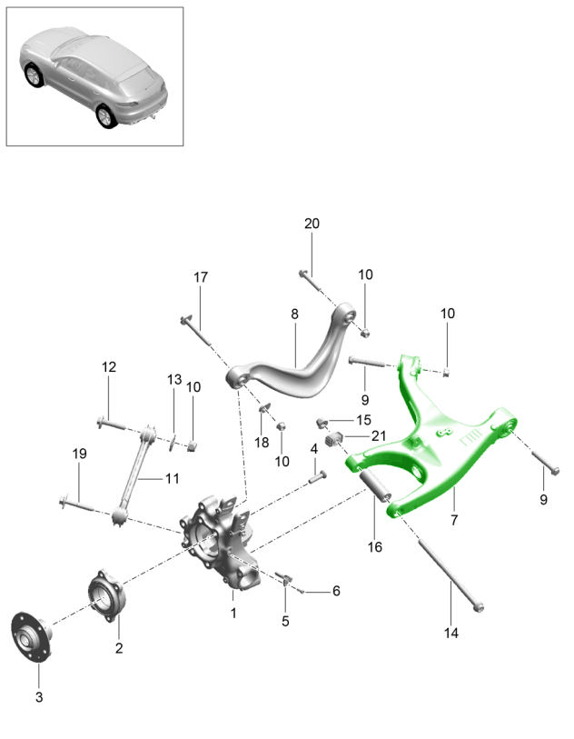 Rear Trailing Arm Design 911