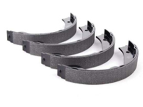 Handbrake shoes (set of 4). Porsche 955 Cayenne - 95535292500, 91062400 - S85536