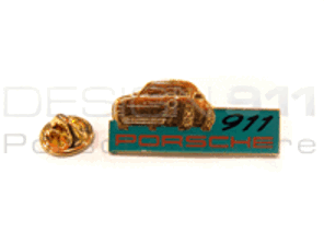 Pin Badge 'Porsche 911' Gold/Green