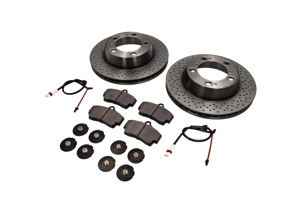REAR Brake Pads and Brake Disc Package. Porsche 987 Boxster S / Cayman S - 98635293911, 98635240301, 98735240301, 98735240300, 98735293901, 98735293900, 99635208602, 98635293911BRE, 98661236501, 98635240301BRE, 99635208600