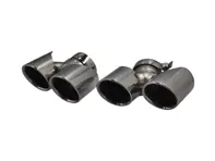 DesignTek Exhaust tail pipes in Chrome for Porsche 991.2 C2 / C4 3.0L - 992251187Q, 992251187AJ, 992251187AA, 992251188Q, 992251188AJ, 992251188AA, 992251187M, 992251187BA, 992251188M, 992251188BA, 992251188R, 992251187C, 992251187AS, 992251187AE, 992251188C, 992251188AS, 992251188AE, 992251187J, 992251187AT, 992251187AF, 992251188J, 992251188AT, 992251188AF